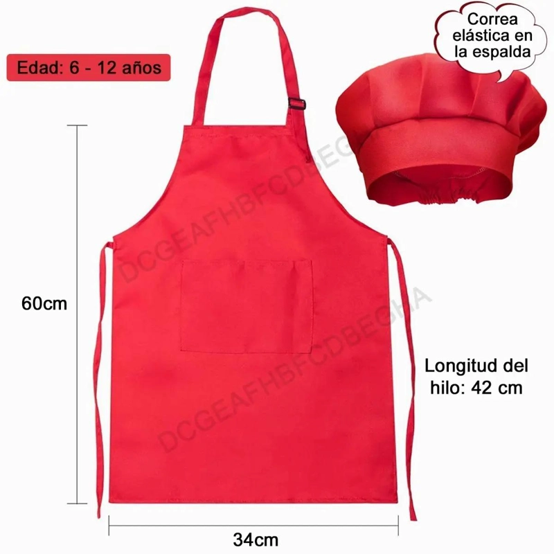 SET DE DELANTALES Y SOMBREROS DE CHEF PARA NIÑOS - 2