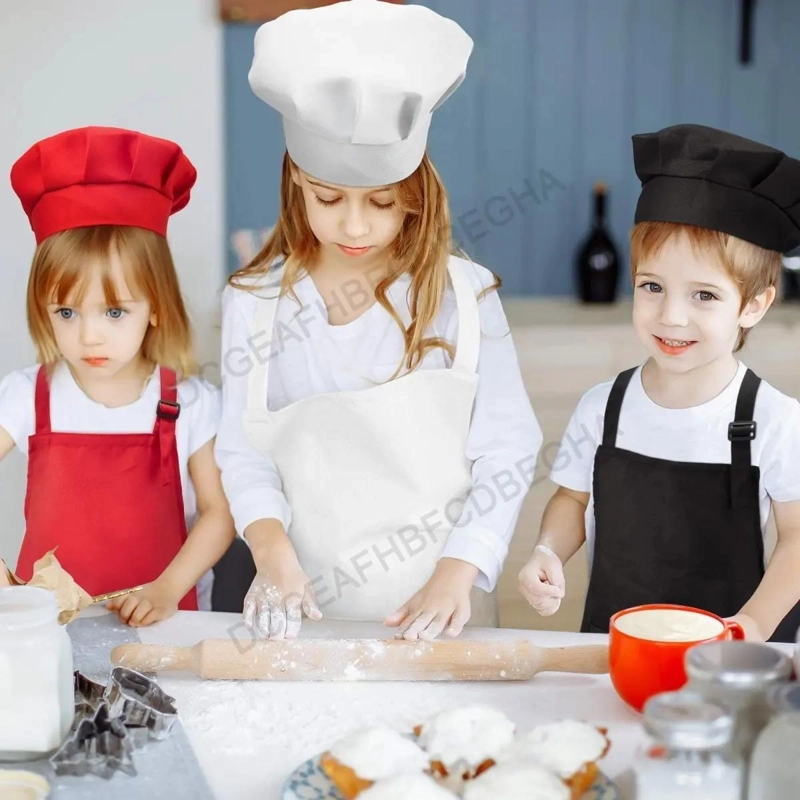 SET DE DELANTALES Y SOMBREROS DE CHEF PARA NIÑOS - 8