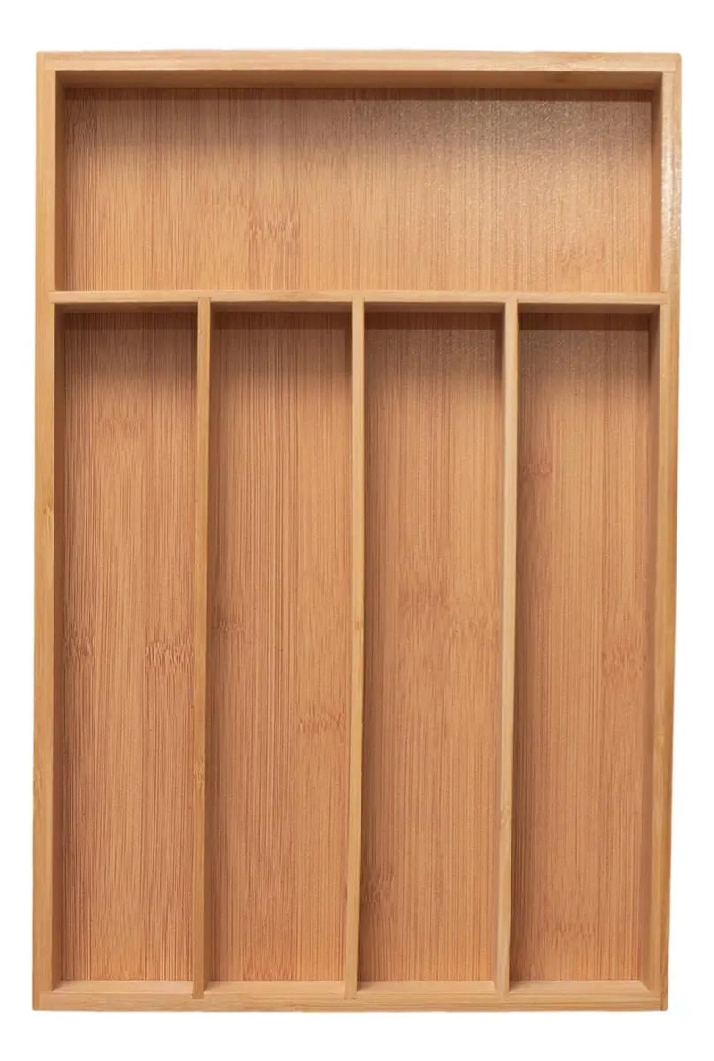 ORGANIZADOR DE CUBIERTOS DE MADERA PARA COCINA - 3
