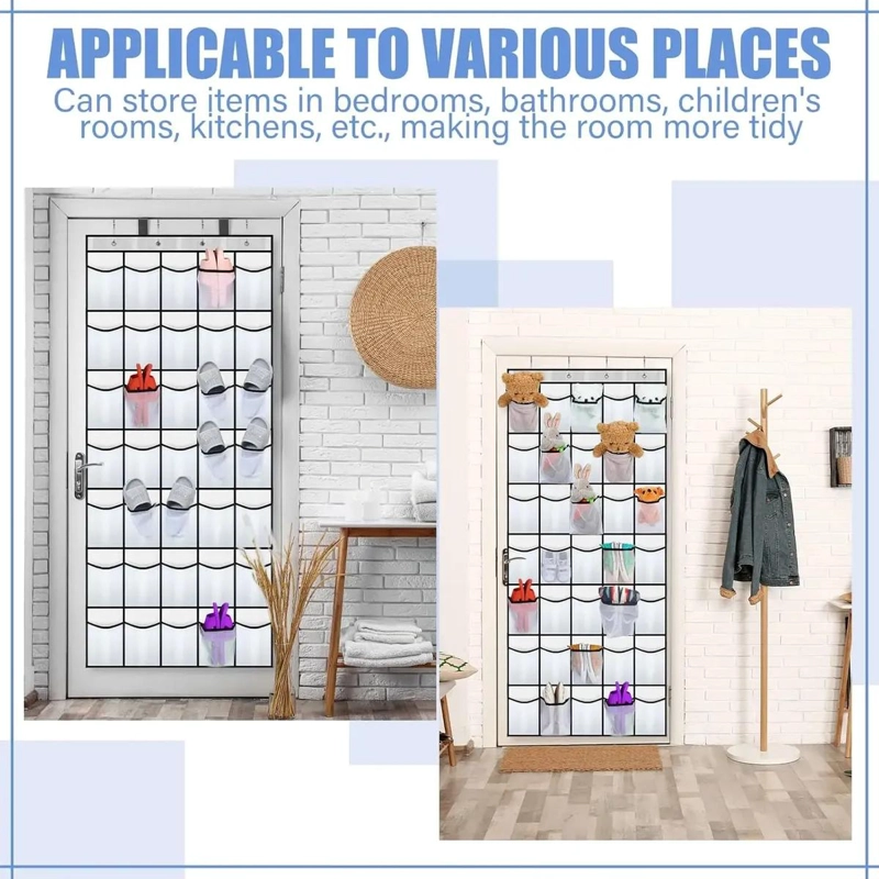 ORGANIZADOR DE ZAPATOS CON 35 BOLSILLOS PARA PUERTA - 5