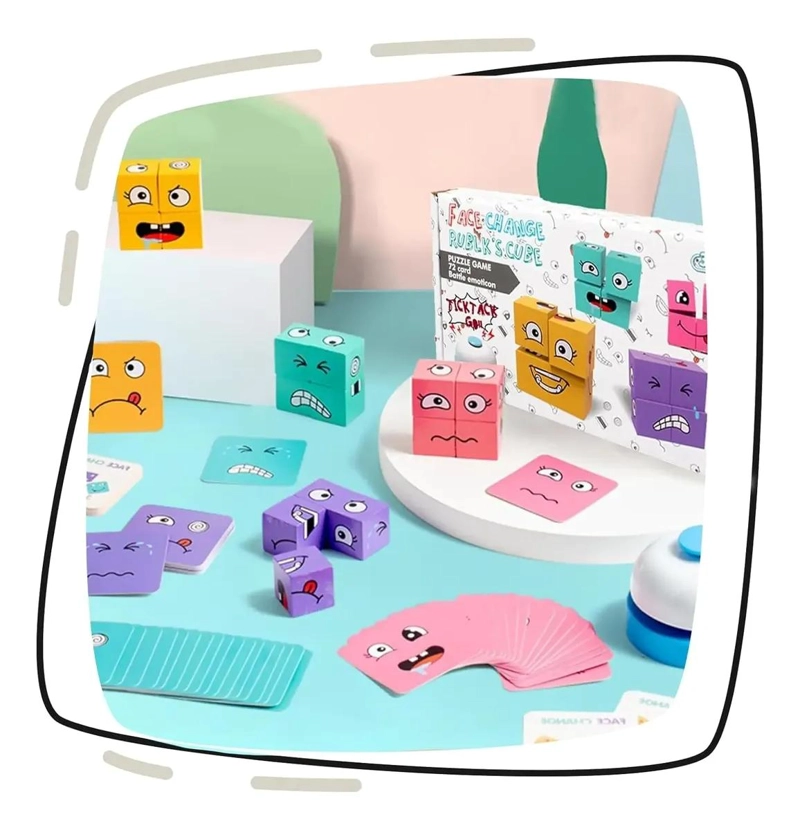 PUZZLE DIDACTICO DE EMOCIONES Y EXPRESIONES PARA NIÑOS - 5