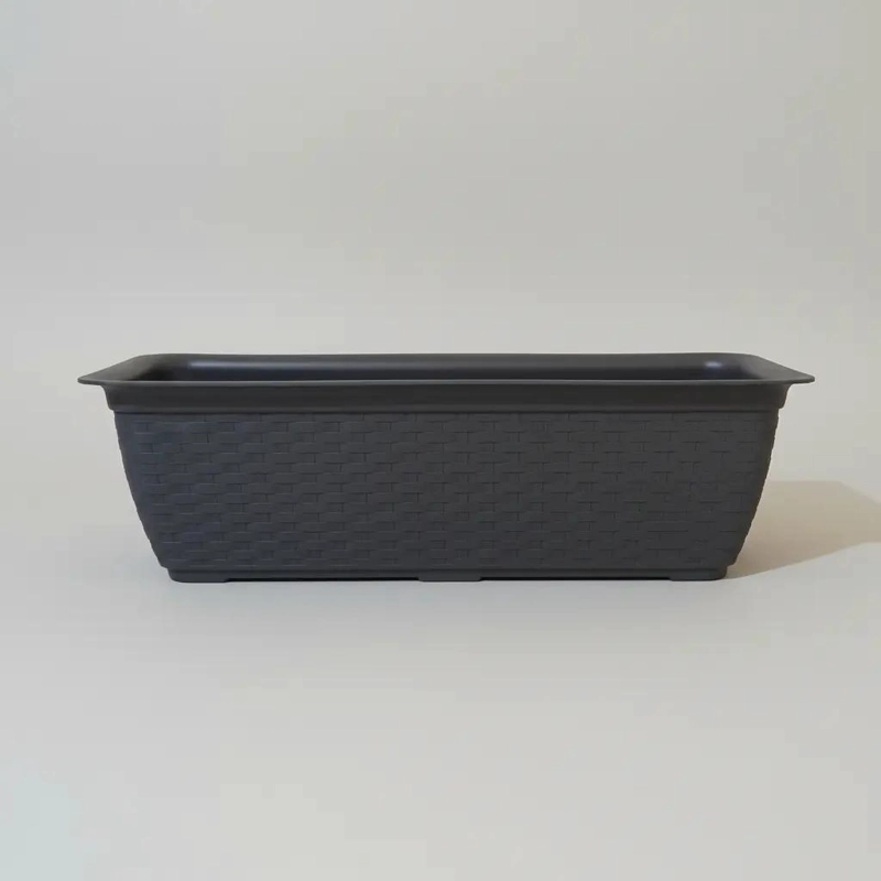 MACETERO RECTANGULAR GRANDE DE PLASTICO PARA JARDIN O TERRAZA - 4