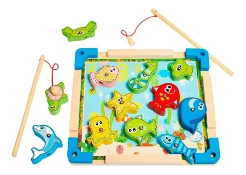 ROMPECABEZAS MAGNE TICO DE PESCA DIDACTICO PARA NIÑOS - 1