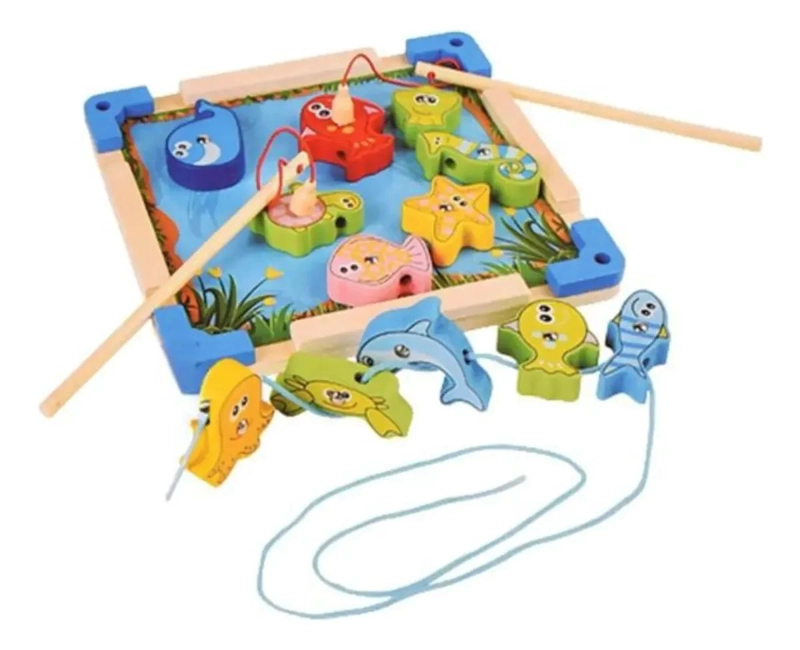 ROMPECABEZAS MAGNE TICO DE PESCA DIDACTICO PARA NIÑOS - 2