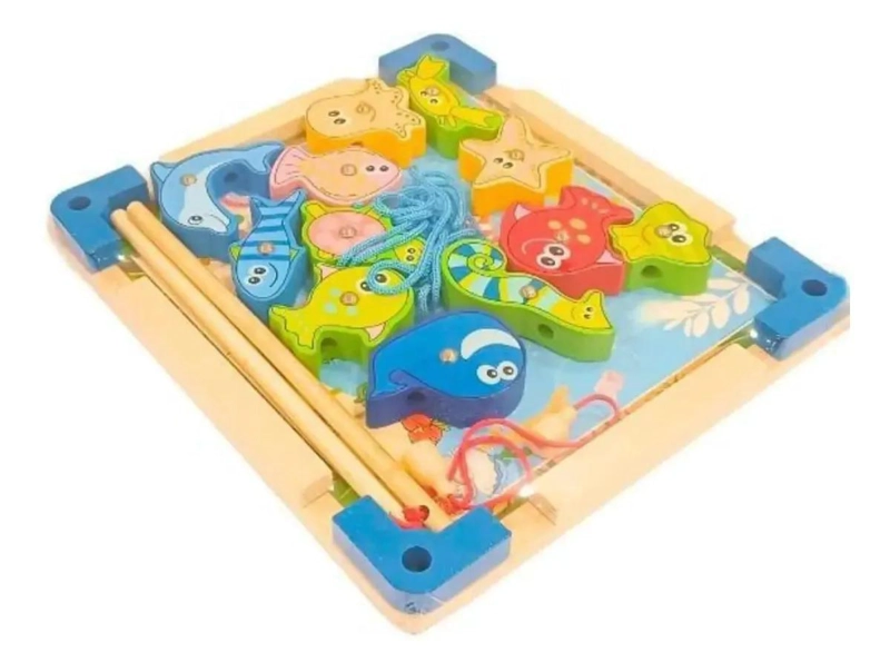 ROMPECABEZAS MAGNE TICO DE PESCA DIDACTICO PARA NIÑOS - 3