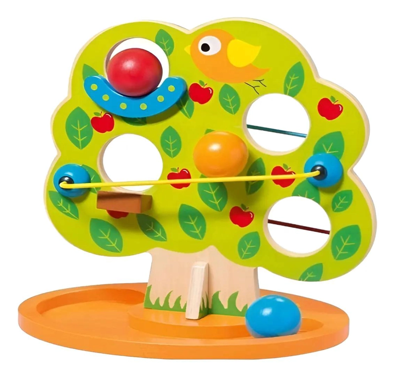 JUGUETE DIDACTICO ARBOL DE MADERA PARA DESARROLLAR HABILIDADES - 1