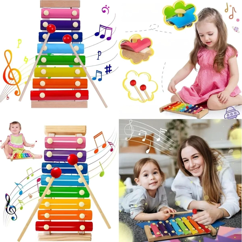 9 JUGUETES MONTESSORI DE MADERA PARA EL DESARROLLO INFANTIL - 8