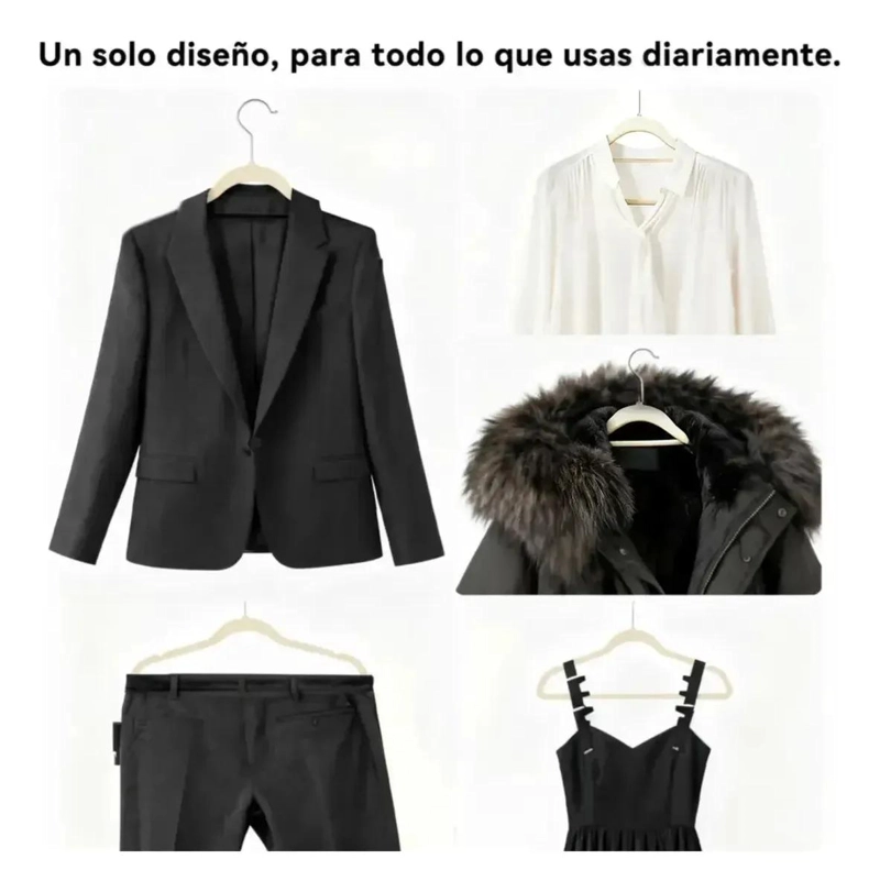 PACK DE 30 PERCHAS ANTIDESLIZANTES DE TERCIOPELO BLANCO - 2