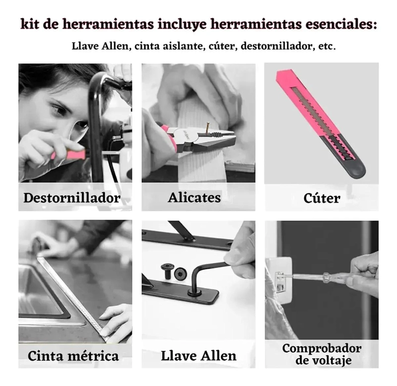SET DE HERRAMIENTAS MANUALES 13 PIEZAS CON CAJA - 4