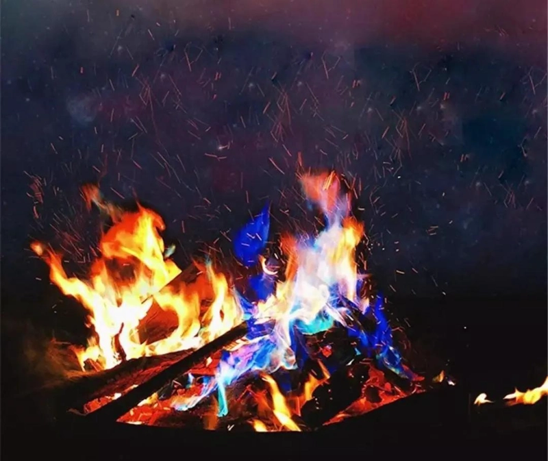POLVO MAGICO PARA FUEGO DE COLORES BRILLANTES PARA FOGATAS - 2