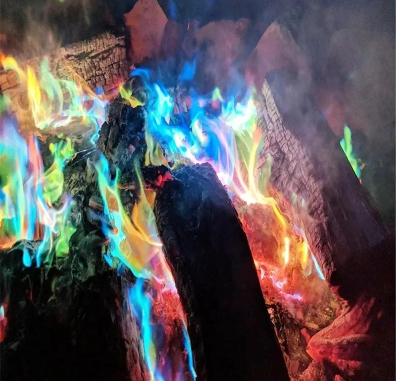 POLVO MAGICO PARA FUEGO DE COLORES BRILLANTES PARA FOGATAS - 4