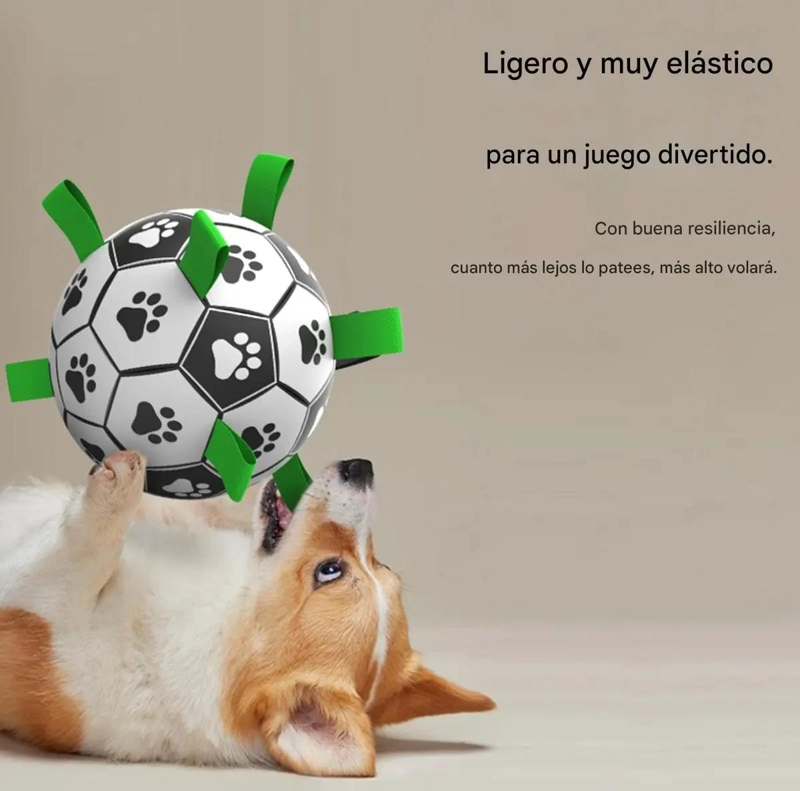 JUGUETE INTERACTIVO DE FUTBOL PARA ADIESTRAMIENTO DE PERROS - 3