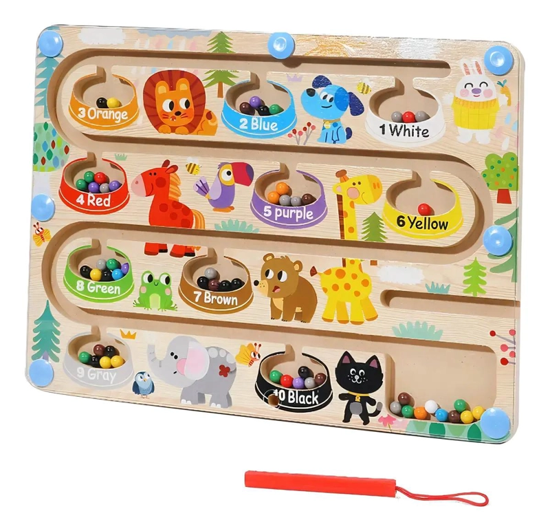 JUEGO DIDACTICO EDUCATIVO PARA APRENDER ANIMALES Y COLORES - 1