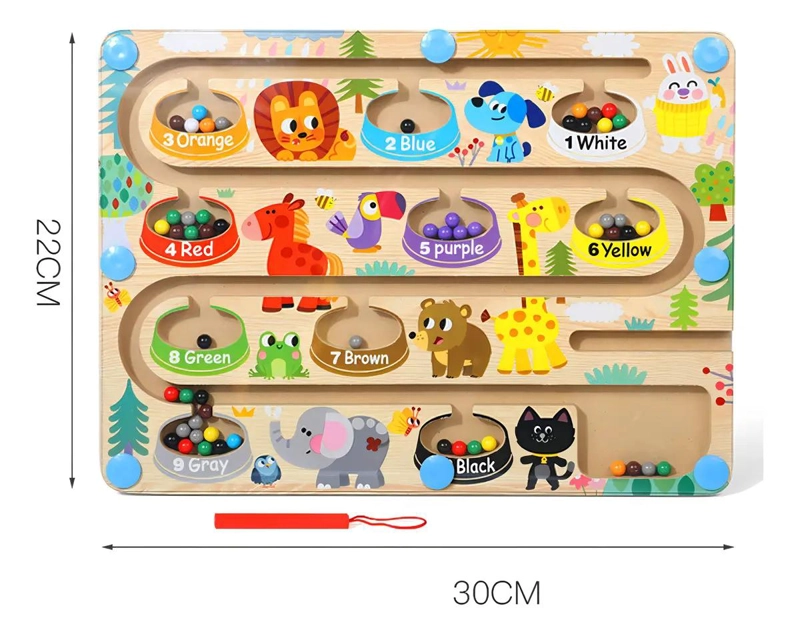 JUEGO DIDACTICO EDUCATIVO PARA APRENDER ANIMALES Y COLORES - 4