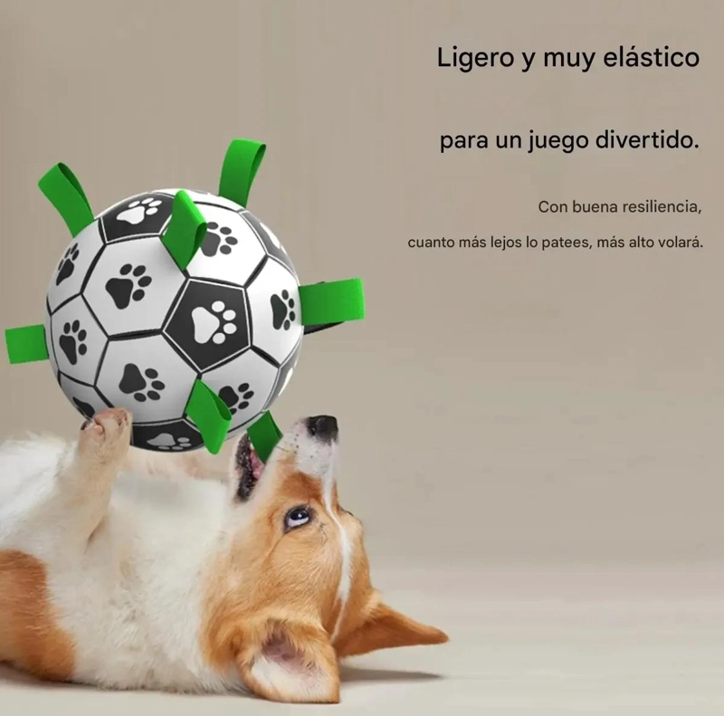 FUTBOL INTERACTIVO PARA PERROS JUGUETE DE ADIESTRAMIENTO - 3