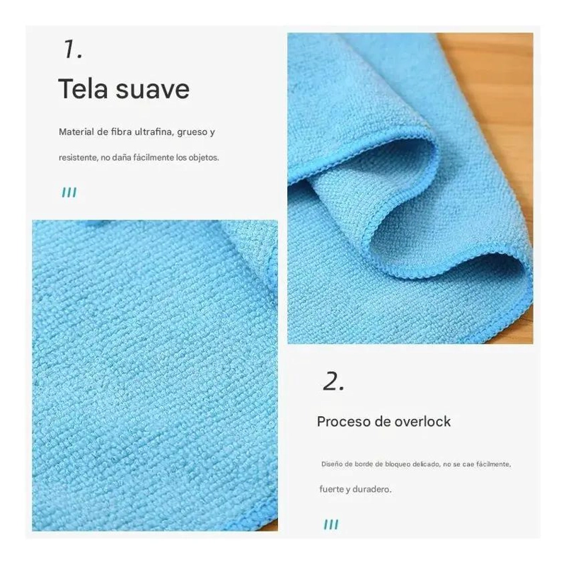 PAQUETE DE 12 PAÑOS DE COCINA DE MICROFIBRA ABSORBENTES - 6
