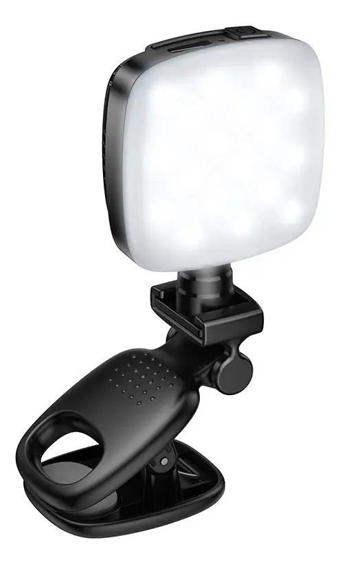 PANEL DE LUZ LED COLOR BLANCA FRIA CON ESTRUCTURA NEGRA - 8