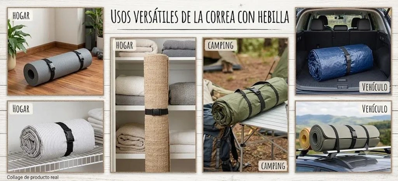 CINTA DE AMARRE PARA CARGA CON HEBILLA Y ARGOLLAS - 5