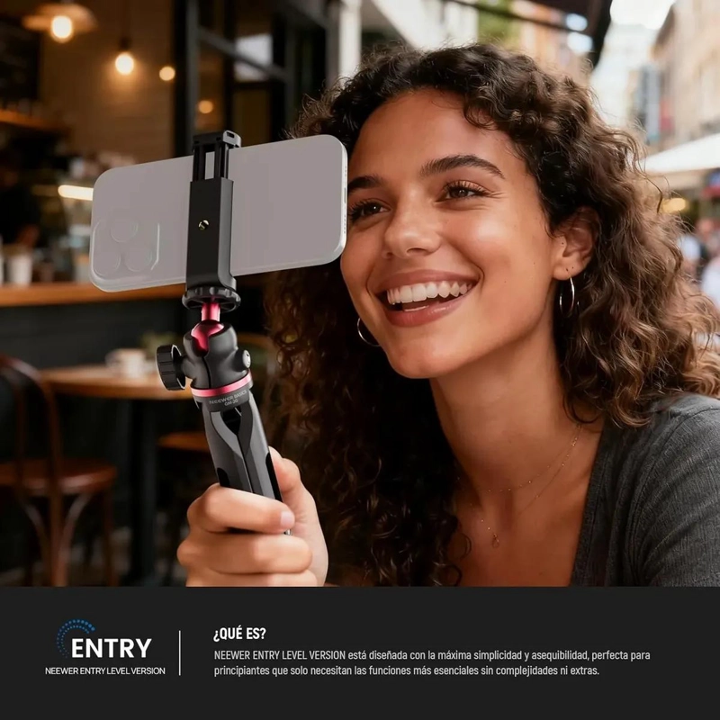 MINI TRIPODE PORTATIL PARA CAMARAS Y SMARTPHONES CON ROTACION 360° - 5
