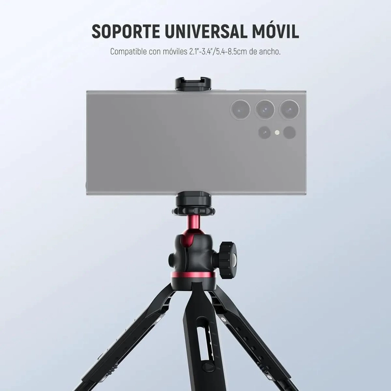 MINI TRIPODE PORTATIL PARA CAMARAS Y SMARTPHONES CON ROTACION 360° - 6