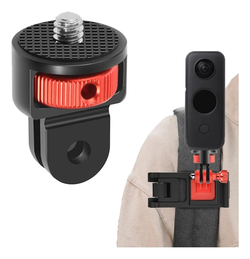 ADAPTADOR DE TRIPODE GIRATORIO 360° DE ALUMINIO PARA CAMARAS - 1