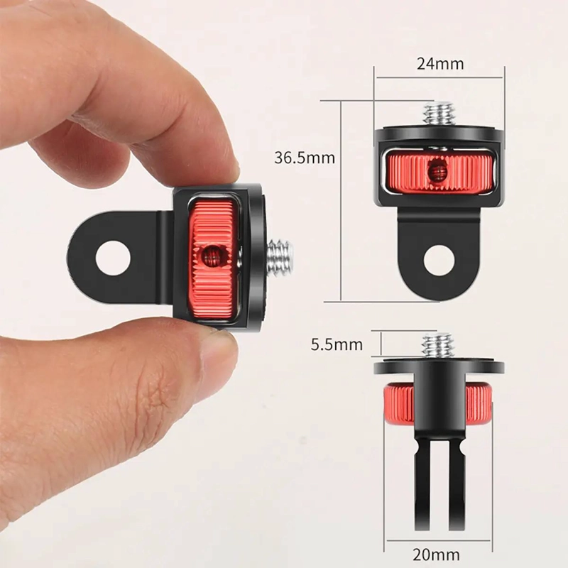 ADAPTADOR DE TRIPODE GIRATORIO 360° DE ALUMINIO PARA CAMARAS - 2