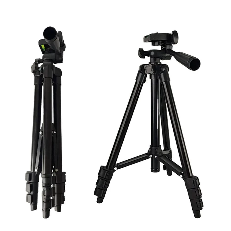 TRIPODE DE ALUMINIO COMPACTO PARA CAMARA Y CELULAR CON ADAPTADOR - 8