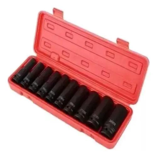 JUEGO SET DE DADOS DE IMPACTO 1/2 CON 10 PIEZAS DE 10 A 24 MM - 2