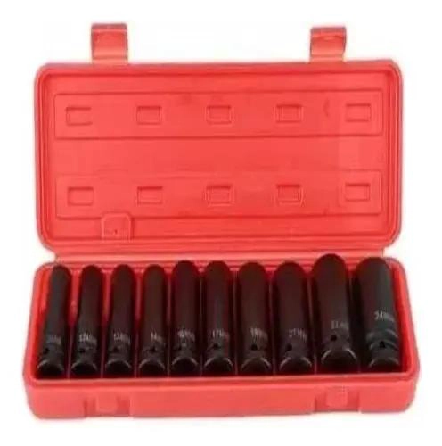 JUEGO SET DE DADOS DE IMPACTO 1/2 CON 10 PIEZAS DE 10 A 24 MM - 3