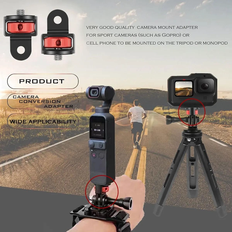 ADAPTADOR GIRATORIO 360° PARA CAMARAS DEPORTIVAS Y TRIPODES - 6