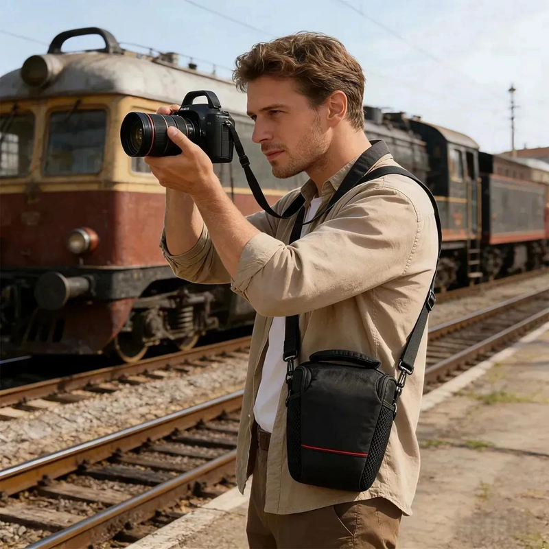BOLSO ANTIGOLPES IMPERMEABLE PARA CAMARA Y LENTES - 2