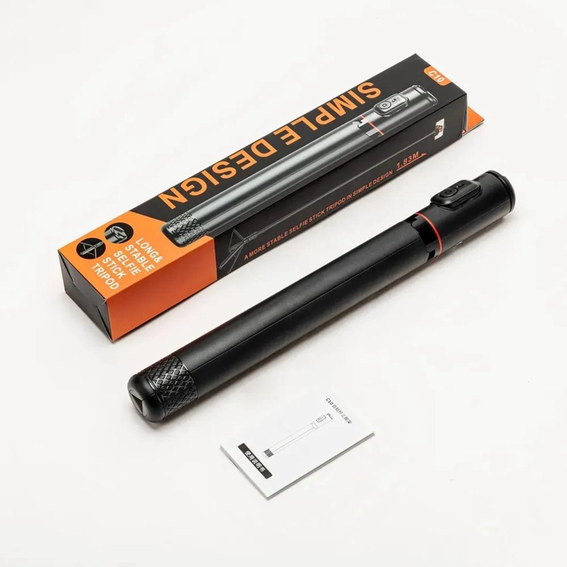 TRIPODE PORTATIL Y SELFIE STICK C10 PARA CELULARES - 7