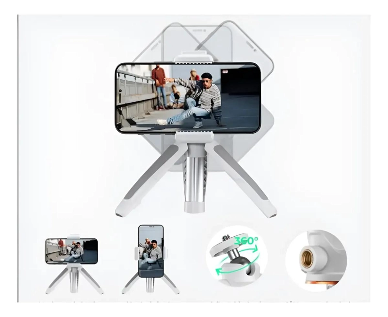 MINI TRIPODE PORTATIL AJUSTABLE PARA SMARTPHONE Y CAMARAS - 5