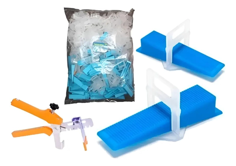 KIT DE CUÑAS Y CLIPS NIVELADORES 200 UNIDADES - 1