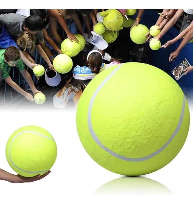 PELOTA DE TENIS GIGANTE PARA PERROS GRANDES DE 24 CM - 2