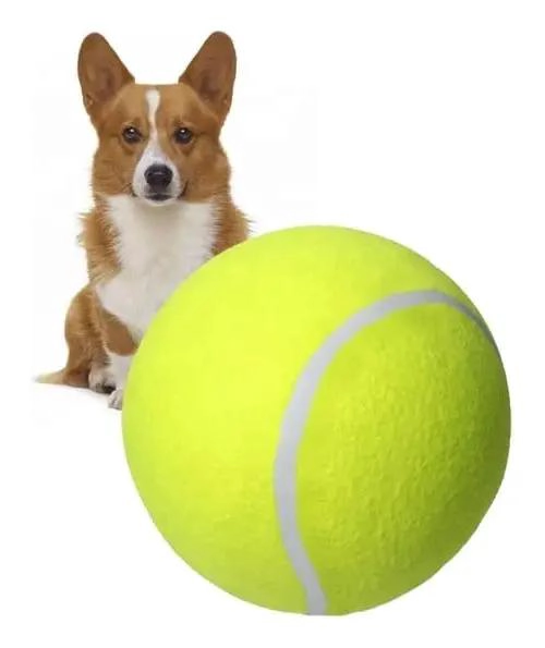 PELOTA DE TENIS GIGANTE PARA PERROS GRANDES DE 24 CM - 5