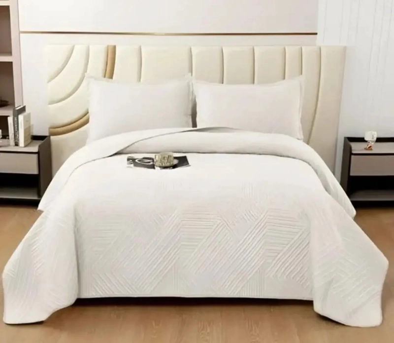CUBRECAMA QUILT 2 PLAZAS SUAVE Y REVERSIBLE NEGRO - 3