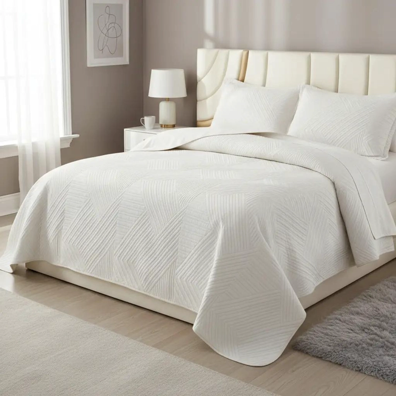 CUBRECAMA QUILT 2 PLAZAS SUAVE Y REVERSIBLE NEGRO - 7