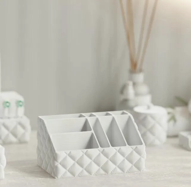 ORGANIZADOR DECORATIVO PARA MAQUILLAJE CON DISEÑO ELEGANTE - 4
