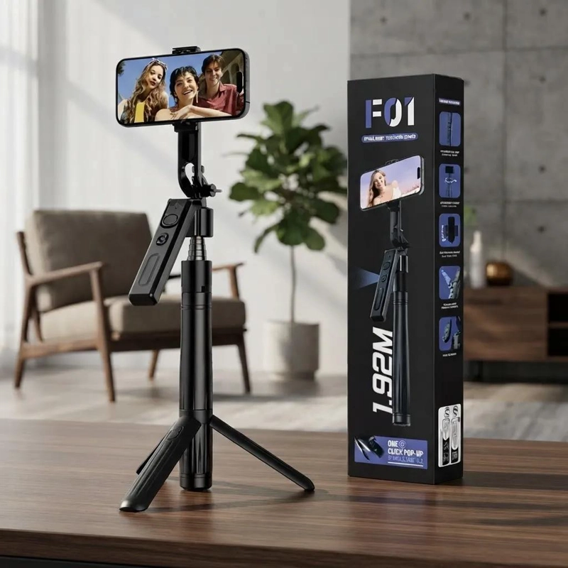 TRIPODE SELFIE INTELIGENTE CON SEGUIMIENTO FACIAL Y CONTROL REMOTO - 3