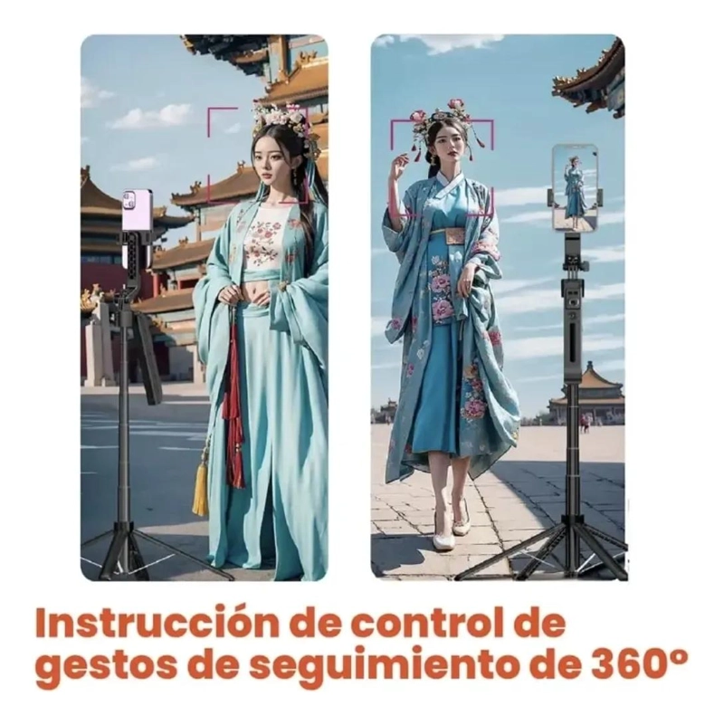 TRIPODE SELFIE INTELIGENTE CON SEGUIMIENTO FACIAL Y CONTROL REMOTO - 5