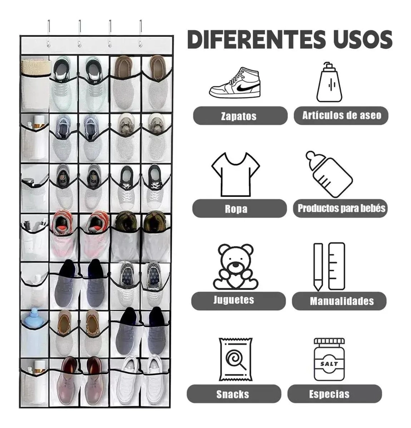 ORGANIZADOR COLGANTE DE 35 COMPARTIMENTOS PARA PUERTA - 7