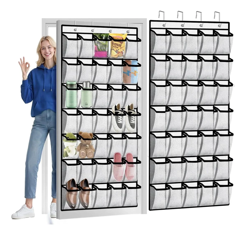 ORGANIZADOR COLGANTE DE ZAPATOS CON 35 BOLSILLOS PARA PUERTA - 1