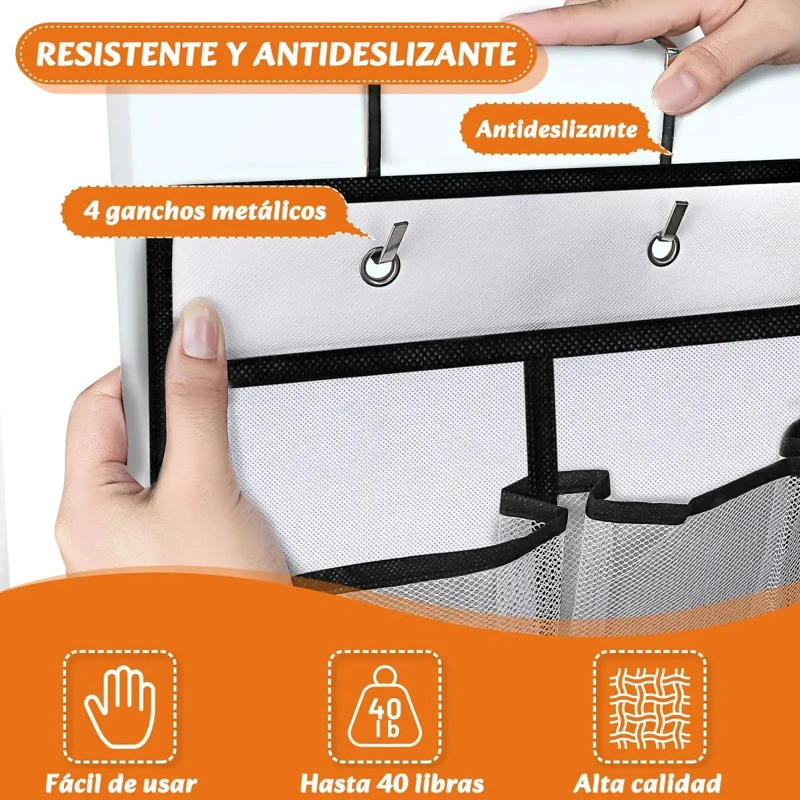ORGANIZADOR COLGANTE DE ZAPATOS CON 35 BOLSILLOS PARA PUERTA - 6