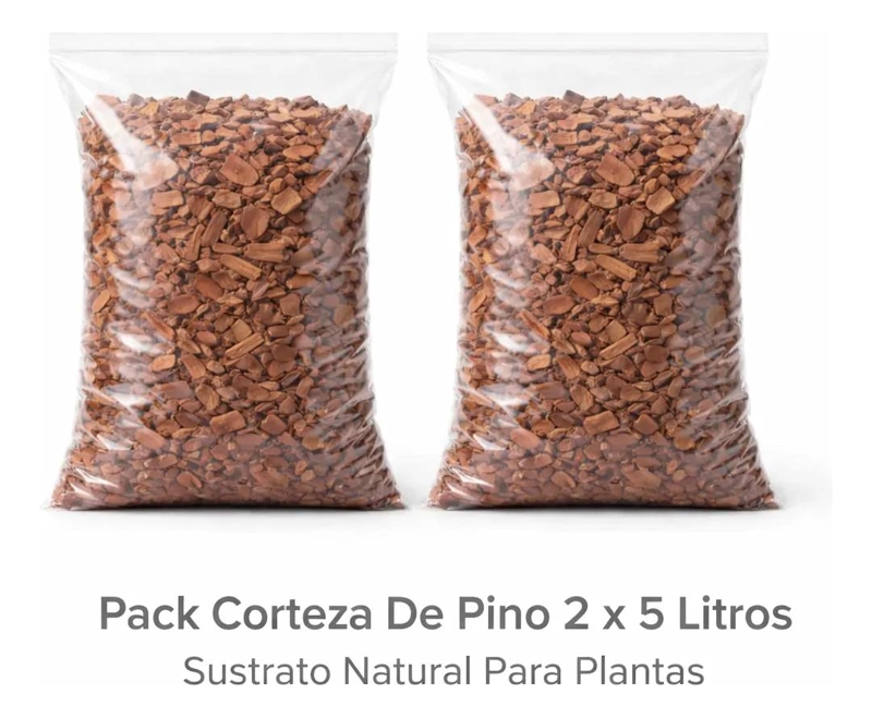 CORTEZA DE PINO NATURAL PARA JARDINERIA 10 LITROS - 2