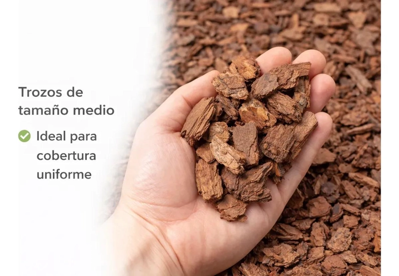 CORTEZA DE PINO NATURAL PARA JARDINERIA 10 LITROS - 3