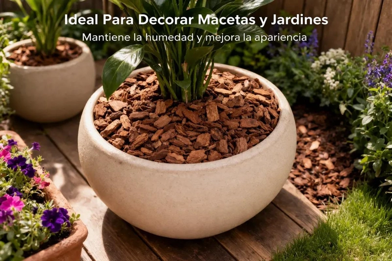 CORTEZA DE PINO NATURAL PARA JARDINERIA 10 LITROS - 4