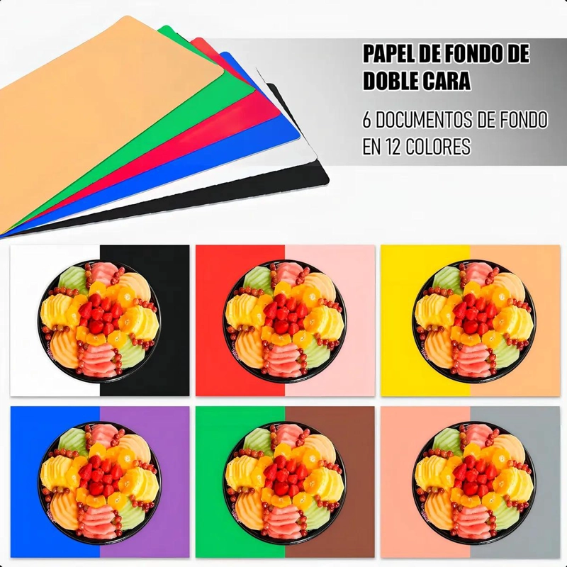 MINI ESTUDIO FOTOGRAFICO PLEGABLE CON ILUMINACION LED - 7