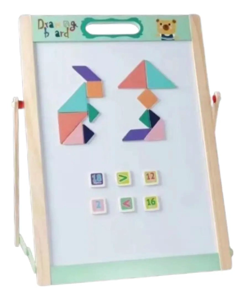PIZARRA DIDACTICA MAGNE TICA DOBLE CARA PARA NIÑOS - 4