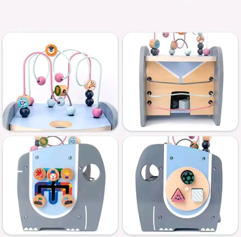 CUBO DE MOTRICIDAD DE MADERA PARA NIÑOS - 3